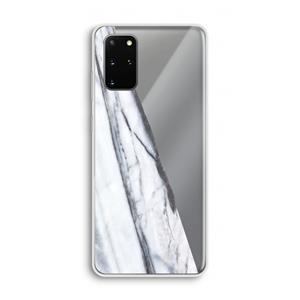 CaseCompany Gestreepte marmer: Samsung Galaxy S20 Plus Transparant Hoesje