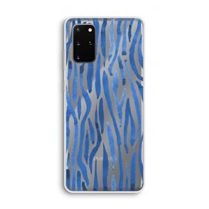 CaseCompany Blauwe nerven: Samsung Galaxy S20 Plus Transparant Hoesje