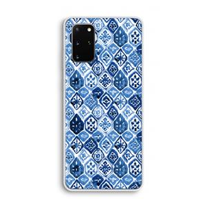 CaseCompany Blauw motief: Samsung Galaxy S20 Plus Transparant Hoesje