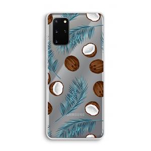 CaseCompany Kokosnoot roze: Samsung Galaxy S20 Plus Transparant Hoesje