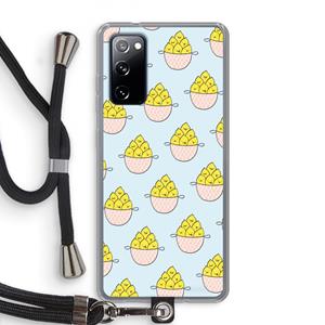CaseCompany Citroenen: Samsung Galaxy S20 FE / S20 FE 5G Transparant Hoesje met koord