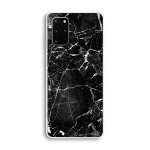CaseCompany Zwart Marmer 2: Samsung Galaxy S20 Plus Transparant Hoesje