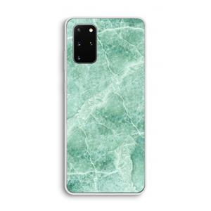 CaseCompany Groen marmer: Samsung Galaxy S20 Plus Transparant Hoesje