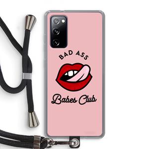 CaseCompany Badass Babes Club: Samsung Galaxy S20 FE / S20 FE 5G Transparant Hoesje met koord