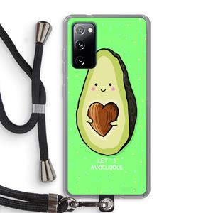 CaseCompany Avocuddle: Samsung Galaxy S20 FE / S20 FE 5G Transparant Hoesje met koord