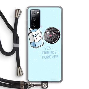 CaseCompany Best Friend Forever: Samsung Galaxy S20 FE / S20 FE 5G Transparant Hoesje met koord