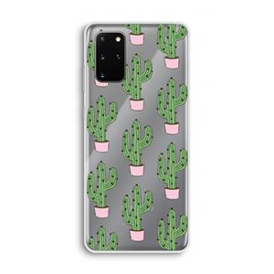 CaseCompany Cactus Lover: Samsung Galaxy S20 Plus Transparant Hoesje