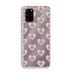 CaseCompany Chicks before dicks: Samsung Galaxy S20 Plus Transparant Hoesje
