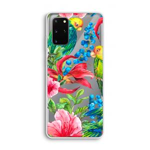 CaseCompany Papegaaien: Samsung Galaxy S20 Plus Transparant Hoesje