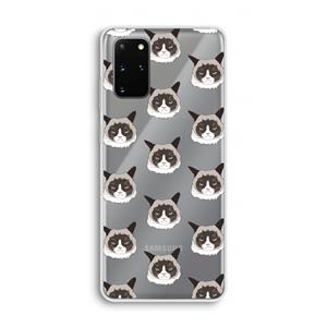 CaseCompany It's a Purrr Case: Samsung Galaxy S20 Plus Transparant Hoesje