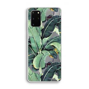 CaseCompany Bananenbladeren: Samsung Galaxy S20 Plus Transparant Hoesje