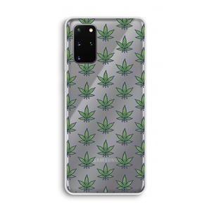 CaseCompany Weed: Samsung Galaxy S20 Plus Transparant Hoesje