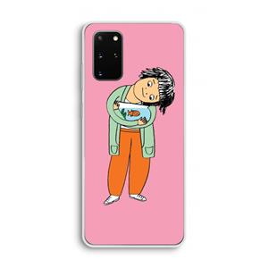 CaseCompany Visknuffel: Samsung Galaxy S20 Plus Transparant Hoesje