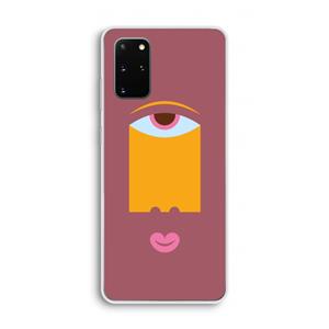 CaseCompany Mono V: Samsung Galaxy S20 Plus Transparant Hoesje
