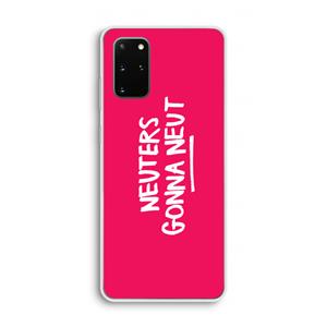 CaseCompany Neuters (roze): Samsung Galaxy S20 Plus Transparant Hoesje