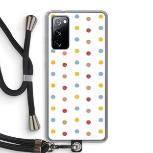 CaseCompany Bollen: Samsung Galaxy S20 FE / S20 FE 5G Transparant Hoesje met koord