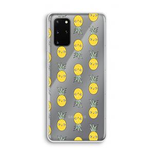 CaseCompany Ananas: Samsung Galaxy S20 Plus Transparant Hoesje