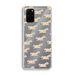 CaseCompany Ponys: Samsung Galaxy S20 Plus Transparant Hoesje