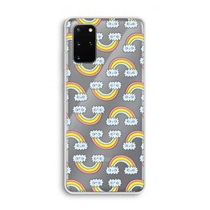 CaseCompany Regenboog: Samsung Galaxy S20 Plus Transparant Hoesje