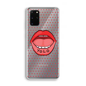 CaseCompany Yolo Denise: Samsung Galaxy S20 Plus Transparant Hoesje