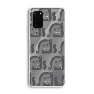 CaseCompany Cats: Samsung Galaxy S20 Plus Transparant Hoesje