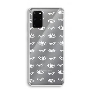 CaseCompany Eye pattern #3: Samsung Galaxy S20 Plus Transparant Hoesje