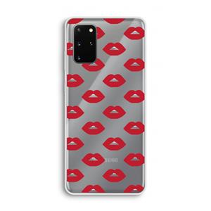 CaseCompany Lips: Samsung Galaxy S20 Plus Transparant Hoesje