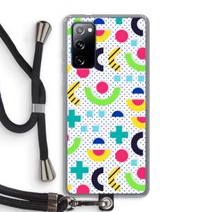 CaseCompany 8-bit N°1: Samsung Galaxy S20 FE / S20 FE 5G Transparant Hoesje met koord