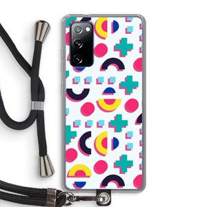 CaseCompany 8-bit N°2: Samsung Galaxy S20 FE / S20 FE 5G Transparant Hoesje met koord