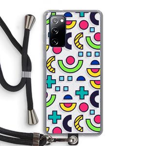 CaseCompany 8-bit N°6: Samsung Galaxy S20 FE / S20 FE 5G Transparant Hoesje met koord
