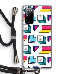 CaseCompany 8-bit N°7: Samsung Galaxy S20 FE / S20 FE 5G Transparant Hoesje met koord