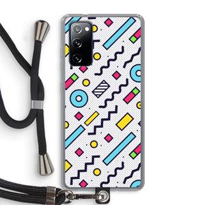 CaseCompany 8-bit N°8: Samsung Galaxy S20 FE / S20 FE 5G Transparant Hoesje met koord