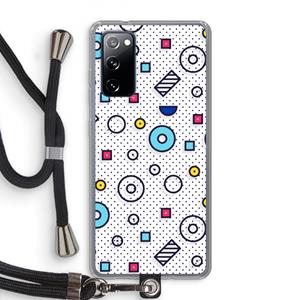 CaseCompany 8-bit N°9: Samsung Galaxy S20 FE / S20 FE 5G Transparant Hoesje met koord
