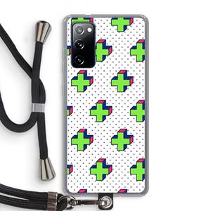 CaseCompany 8-bit N°10: Samsung Galaxy S20 FE / S20 FE 5G Transparant Hoesje met koord