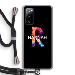 CaseCompany Abstract Spectrum: Samsung Galaxy S20 FE / S20 FE 5G Transparant Hoesje met koord
