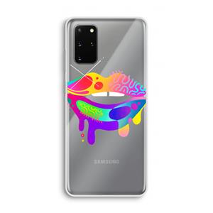 CaseCompany Lip Palette: Samsung Galaxy S20 Plus Transparant Hoesje