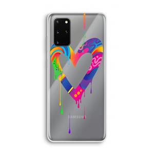 CaseCompany Melts My Heart: Samsung Galaxy S20 Plus Transparant Hoesje
