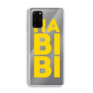 CaseCompany Habibi Blue: Samsung Galaxy S20 Plus Transparant Hoesje