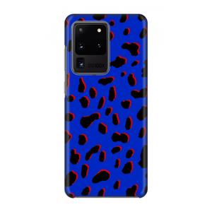 CaseCompany Blue Leopard: Volledig geprint Samsung Galaxy S20 Ultra Hoesje