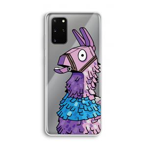 CaseCompany Lama: Samsung Galaxy S20 Plus Transparant Hoesje