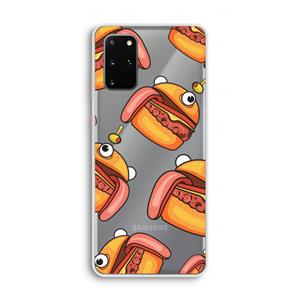 CaseCompany Hamburger: Samsung Galaxy S20 Plus Transparant Hoesje
