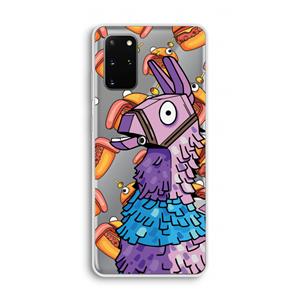 CaseCompany Loot Burger: Samsung Galaxy S20 Plus Transparant Hoesje