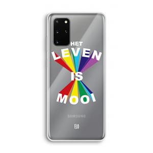 CaseCompany Het Leven Is Mooi: Samsung Galaxy S20 Plus Transparant Hoesje