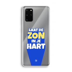 CaseCompany Laat de zon in je hart: Samsung Galaxy S20 Plus Transparant Hoesje