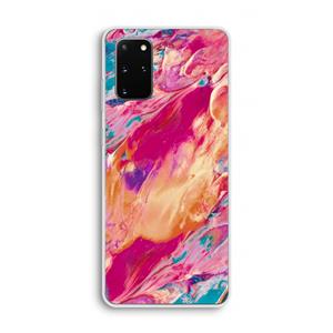 CaseCompany Pastel Echoes: Samsung Galaxy S20 Plus Transparant Hoesje