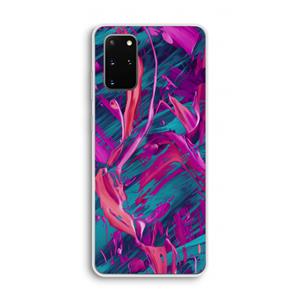 CaseCompany Pink Clouds: Samsung Galaxy S20 Plus Transparant Hoesje