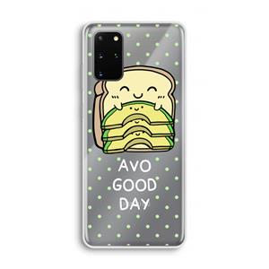 CaseCompany Avo Good Day: Samsung Galaxy S20 Plus Transparant Hoesje