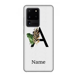 CaseCompany Charcoal Flora: Volledig geprint Samsung Galaxy S20 Ultra Hoesje