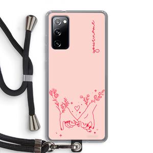 CaseCompany Best Friends: Samsung Galaxy S20 FE / S20 FE 5G Transparant Hoesje met koord