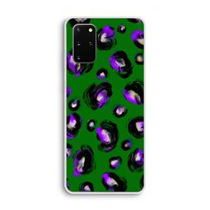 CaseCompany Green Cheetah: Samsung Galaxy S20 Plus Transparant Hoesje
